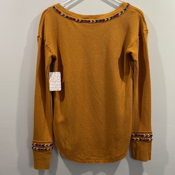 FREE PEOPLE Rainbow Henley NWT SZ M - Picture 8 of 8